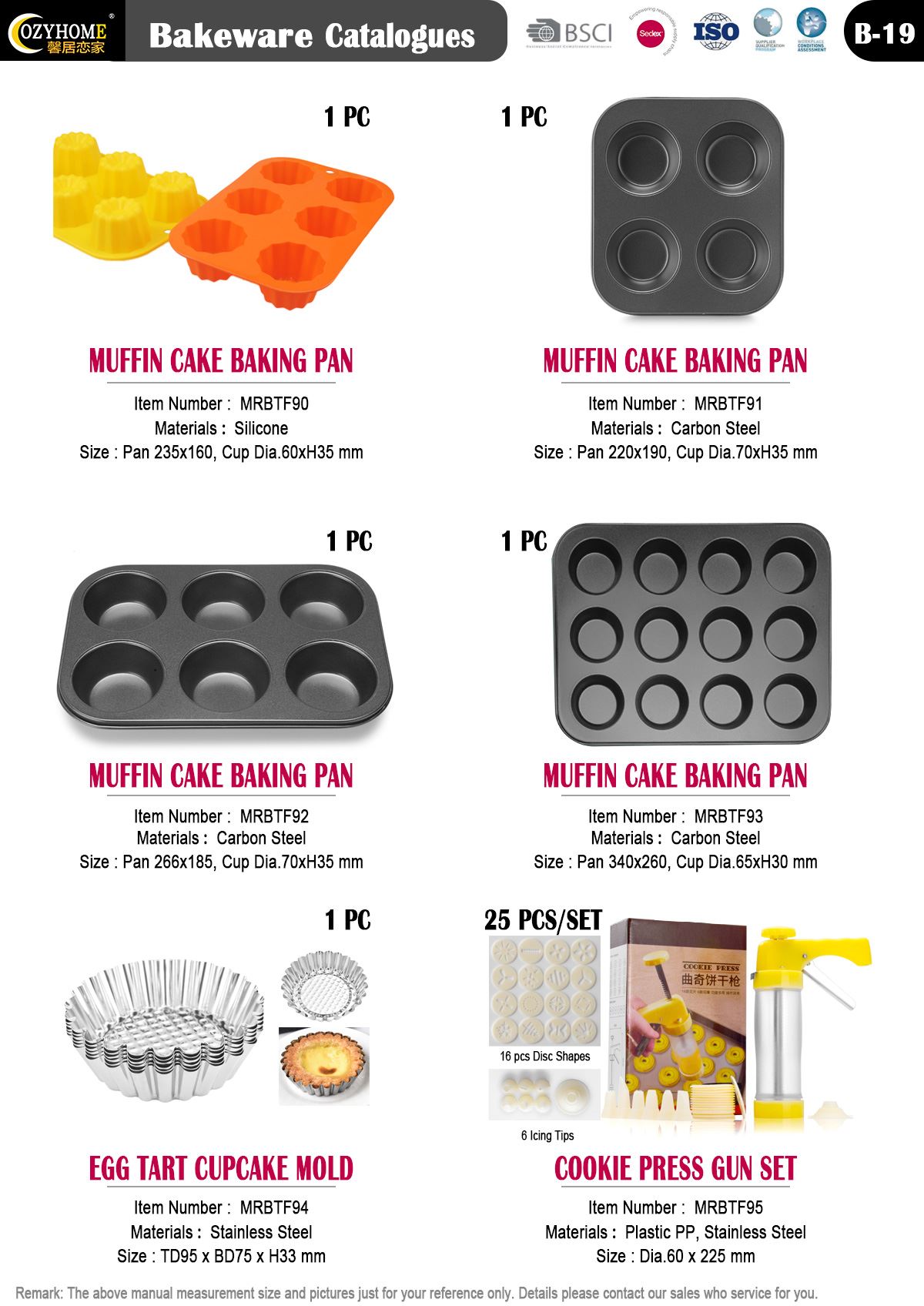 Bakeware Page: B19